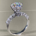 Luxury White Zirconia Engagement Ring