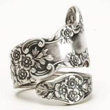 Plum Flower 925 Silver Plated Ring