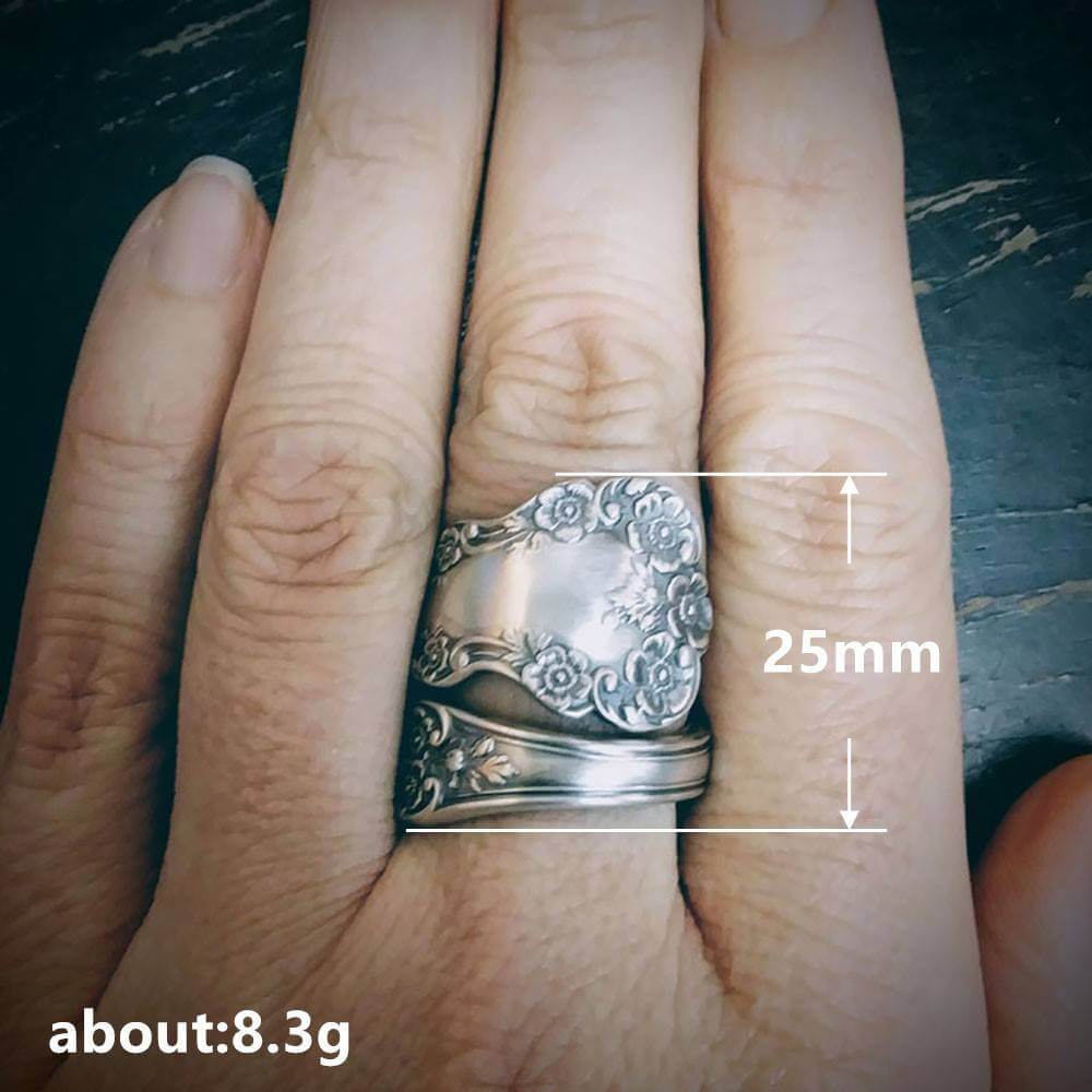 Plum Flower 925 Silver Plated Ring