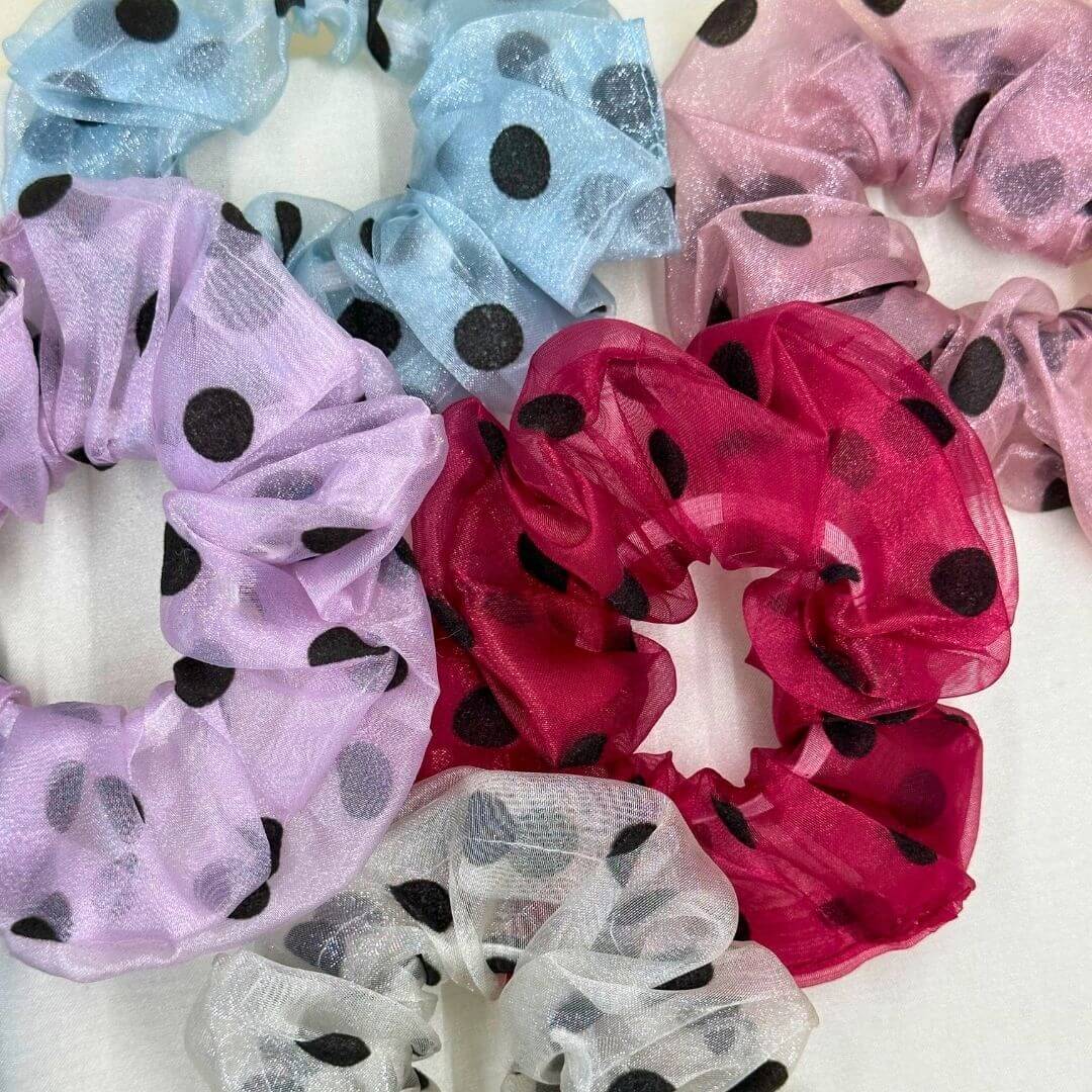 Polka Dot Scrunchies