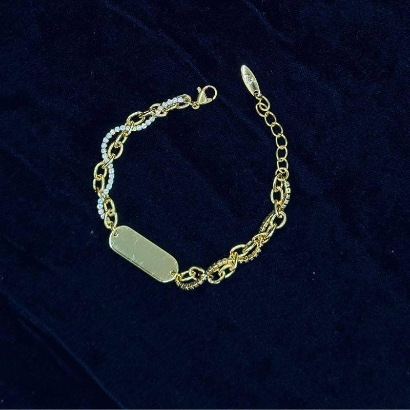 Precious Plait 18k Gold Plated Bracelet