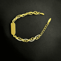 Precious Plait 18k Gold Plated Bracelet