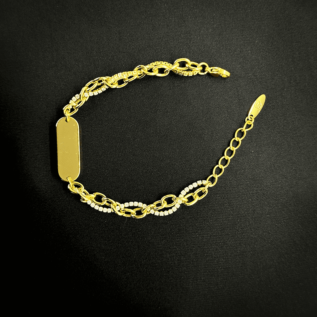 Precious Plait 18k Gold Plated Bracelet