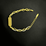 Precious Plait 18k Gold Plated Bracelet