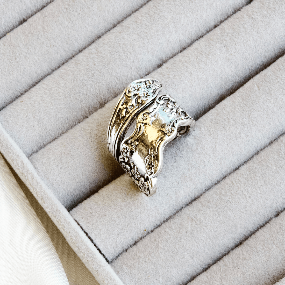 Plum Flower 925 Silver Plated Ring