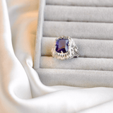 Retro Style Blue Ethnic Ring