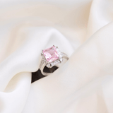 Cubic Zirconia Silver Plated Ring