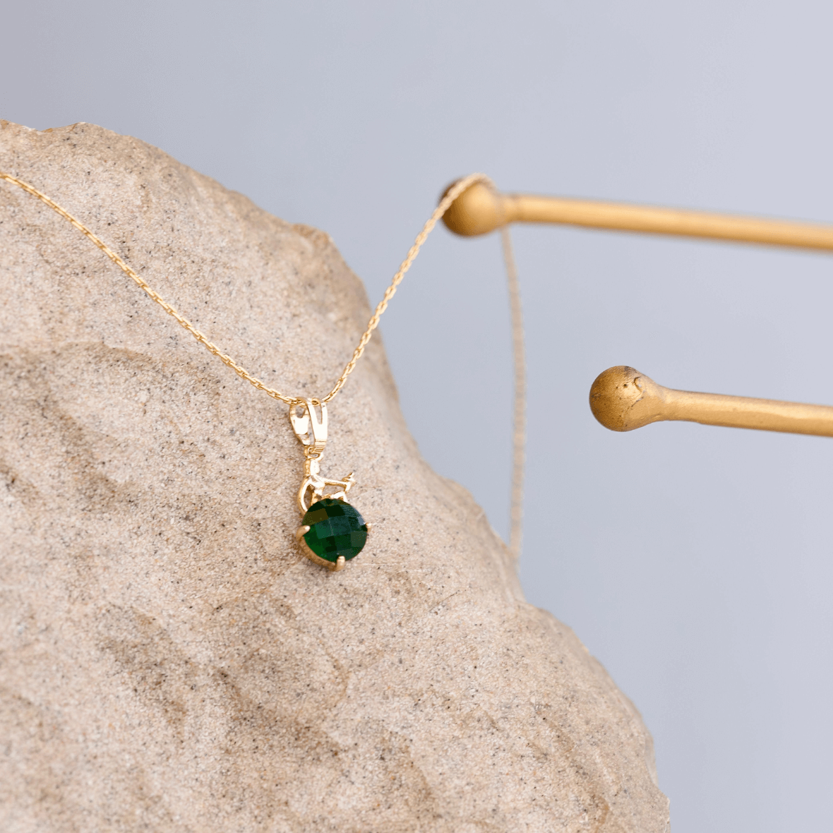 Mermaid Jewel Pendant with Chain