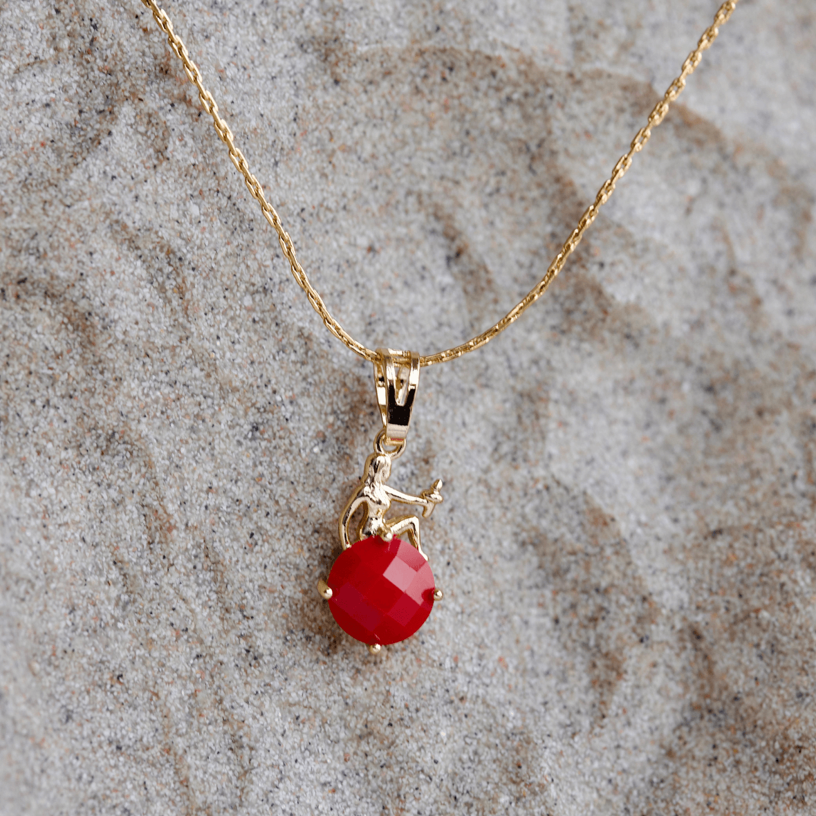 Mermaid Jewel Pendant with Chain