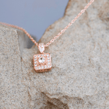 Geometric Square Choker Vintage Necklace