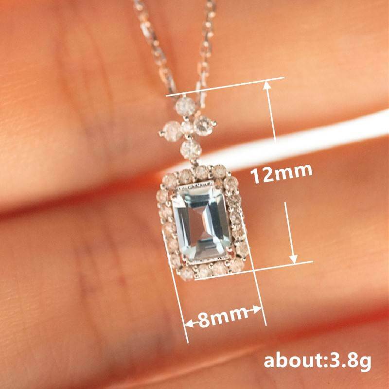 Rhinestone Silver Color for Crystal Zirconia Necklace