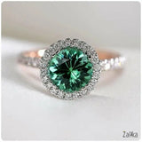 Rose Gold Luxury Emerald Ring