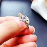 Round CZ Artificial Diamond Stone Ring