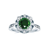 Round Sapphire Gemstone Ring