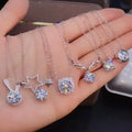Shiny 6 Designs Silver Coating Crystal Necklace