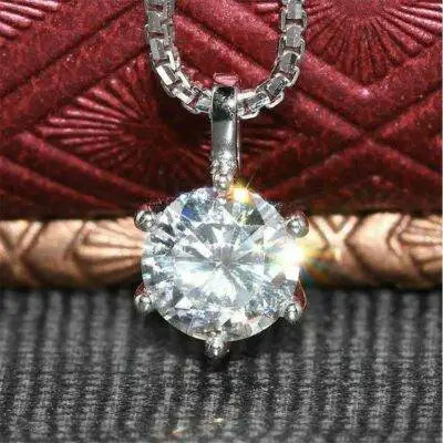 Silver Bling Bling Crystal Necklace