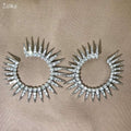 Shiny Sun Hoop Earrings