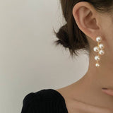 Needle Pearl Earrings