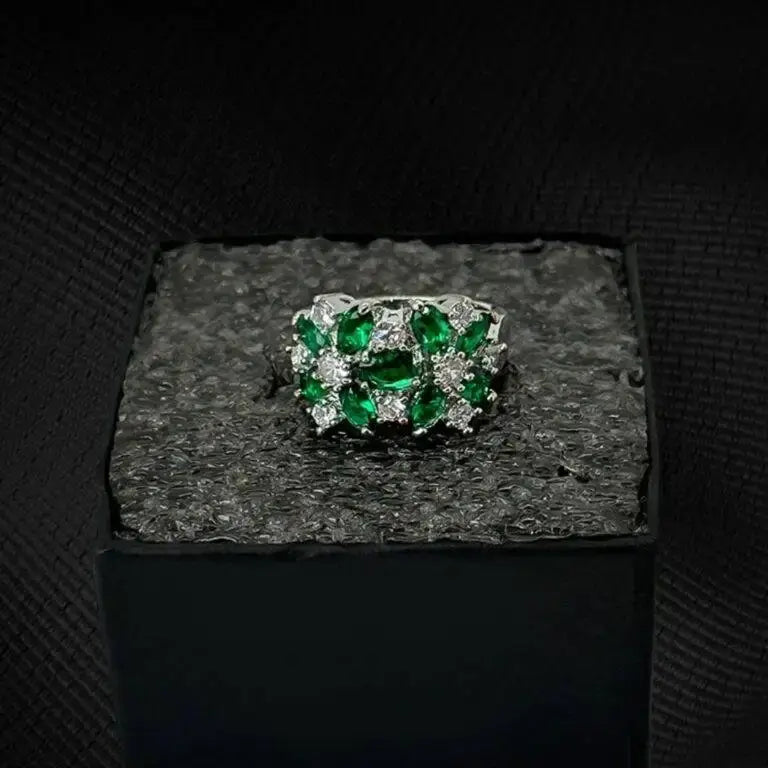 Blossom Simulated Diamond Ring