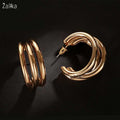 Simple Round Circle Earrings