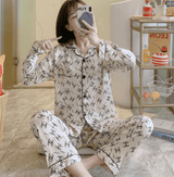 Fancy Silk Pajama Set - Skin