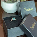 Sky Blue Zircon Stone Ring