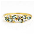 Small Fresh Marquise Cut Leaf Ring