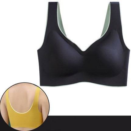 Soft Spandex Seamless Wire free Bra - Black