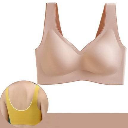 Soft Spandex Seamless Wire free Bra - Skin