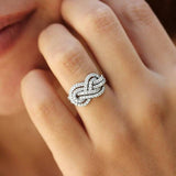 Infinity 925 Silver Plated Ring