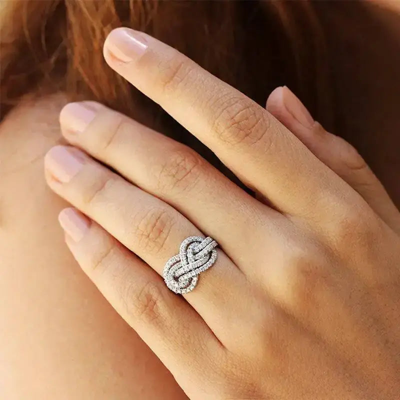 Infinity 925 Silver Plated Ring