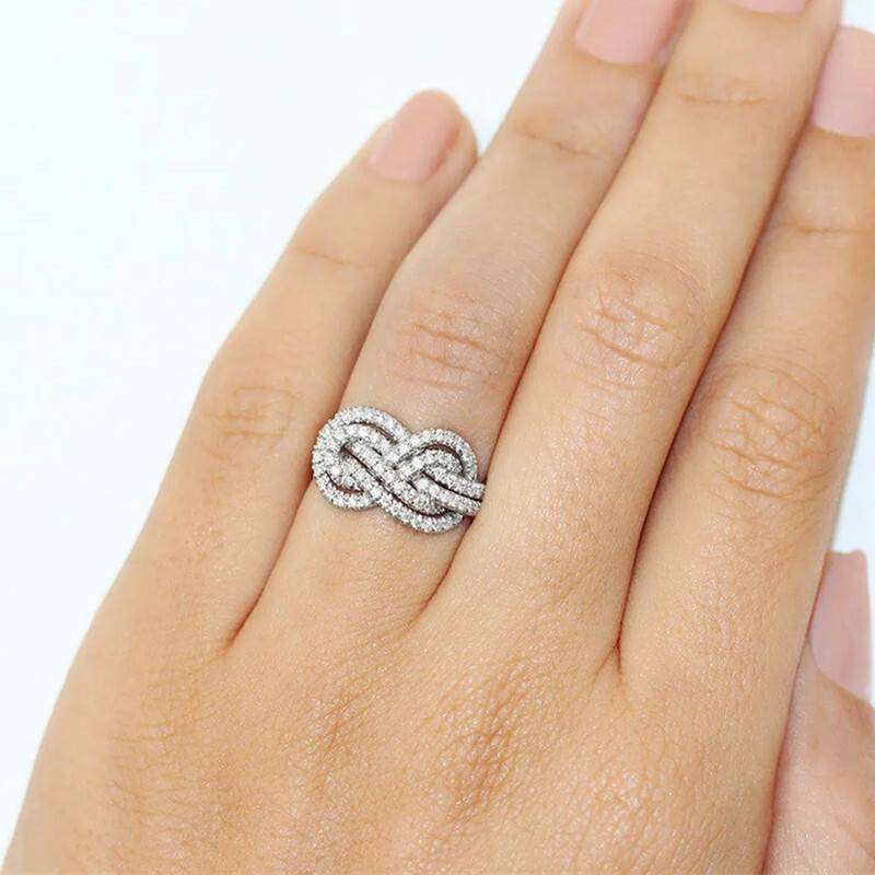 Infinity 925 Silver Plated Ring