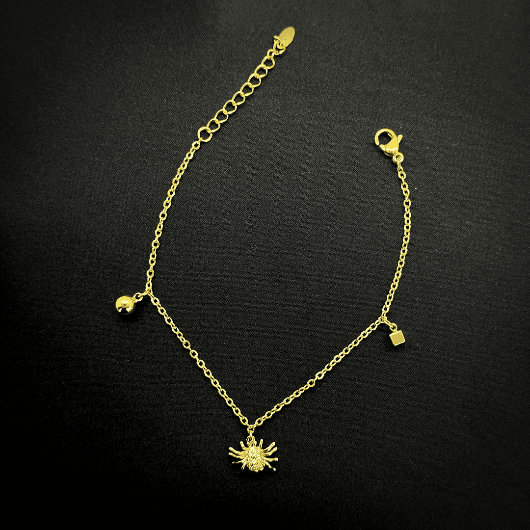 Spider 18k Gold Plated Chain Bracelet