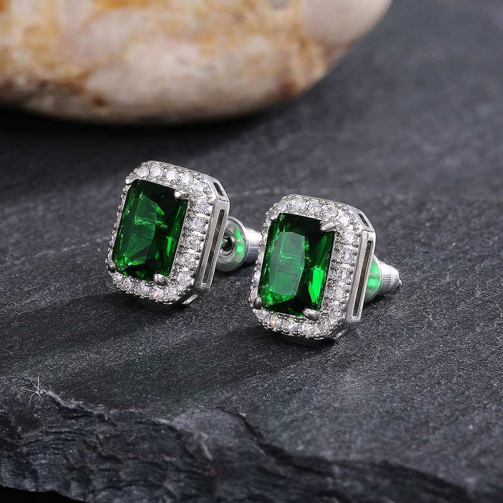 Square Crystal stud Earrings