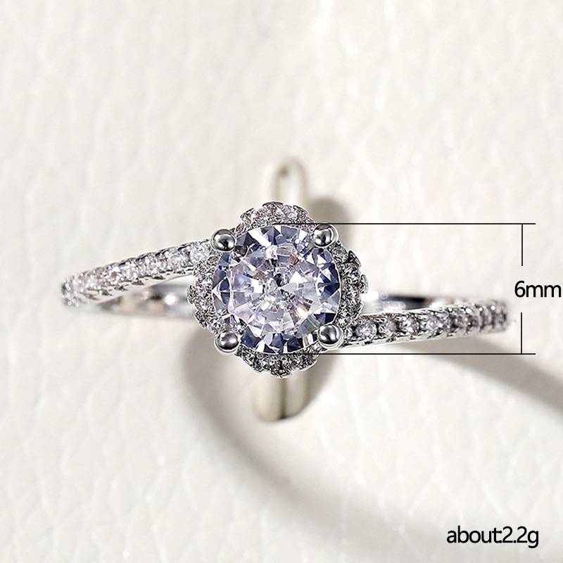 Twisted Silver Plated Brilliant Cut Rings