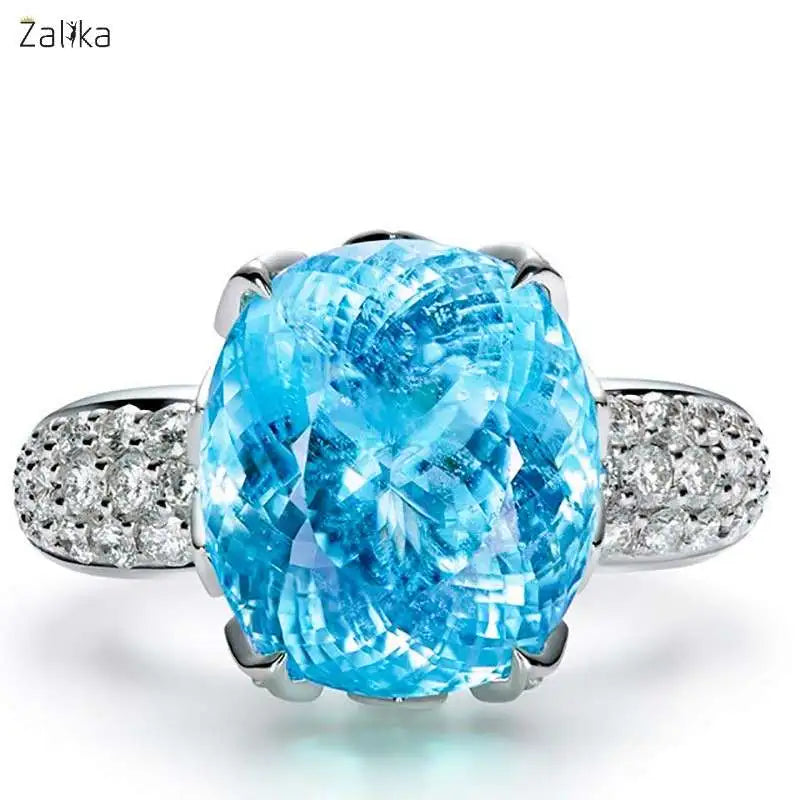Unique Lady Blue Ring