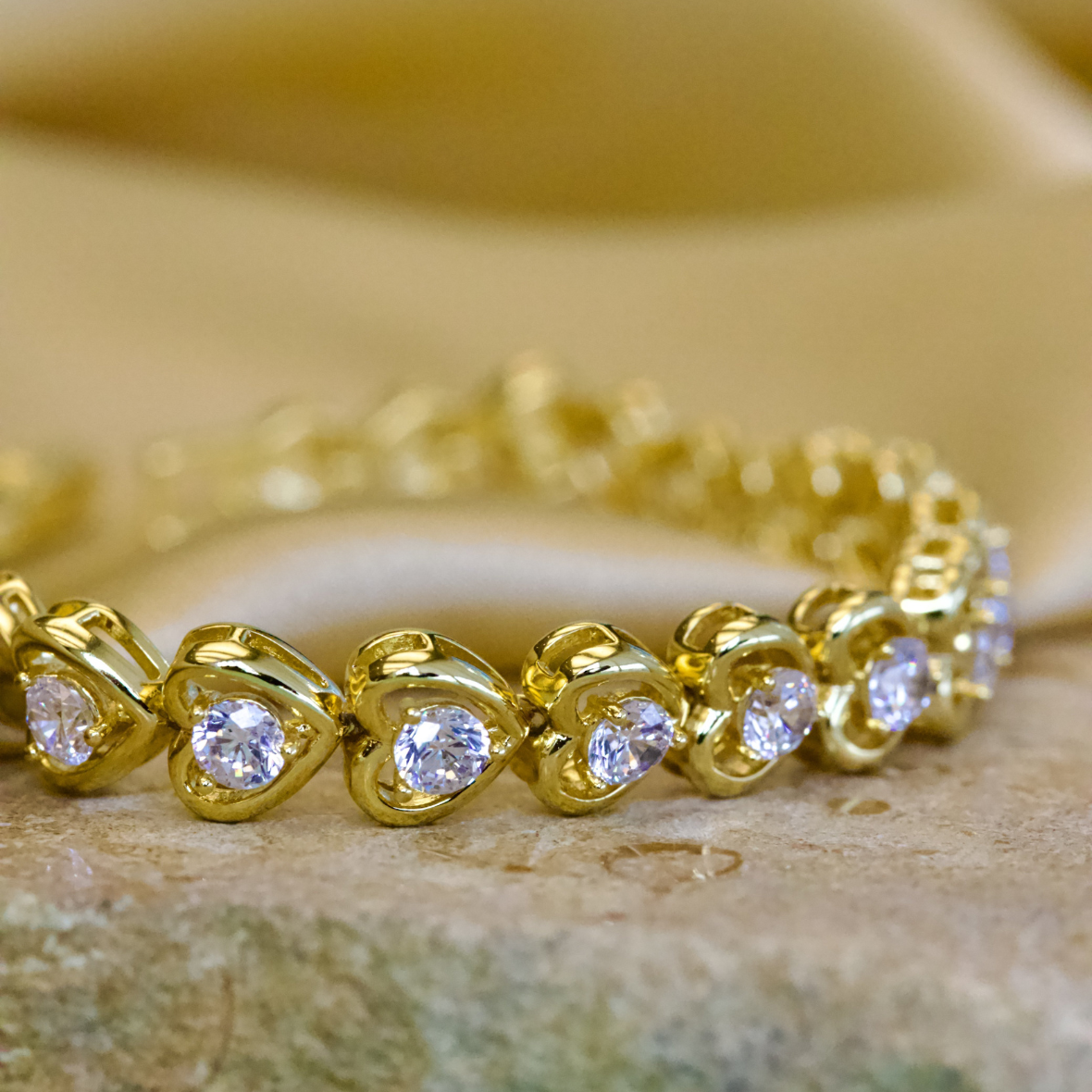 Heart Ornament  Bracelet