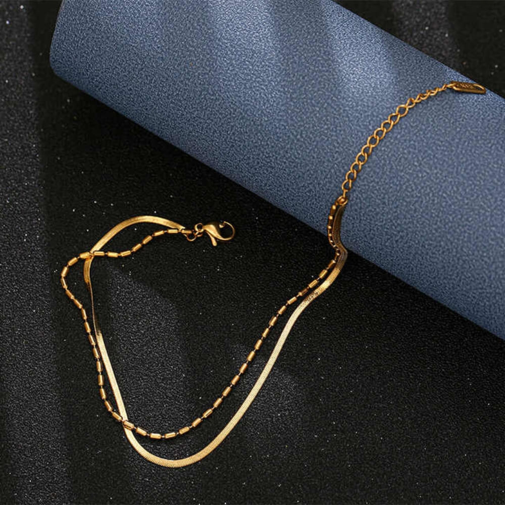 Double Layer Snake Anklet