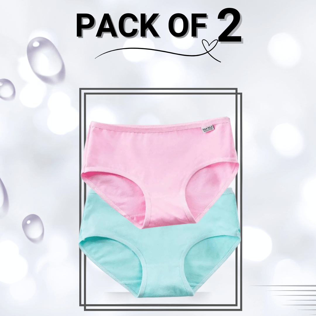 Pack Of 2 EveryDay Panty-Medium (Pink, Blue)