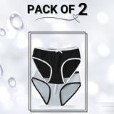 Cotton Panties Pack Of 2 (Large)( Black, Grey)