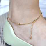 Stainless Steel Beads Chain Anklet