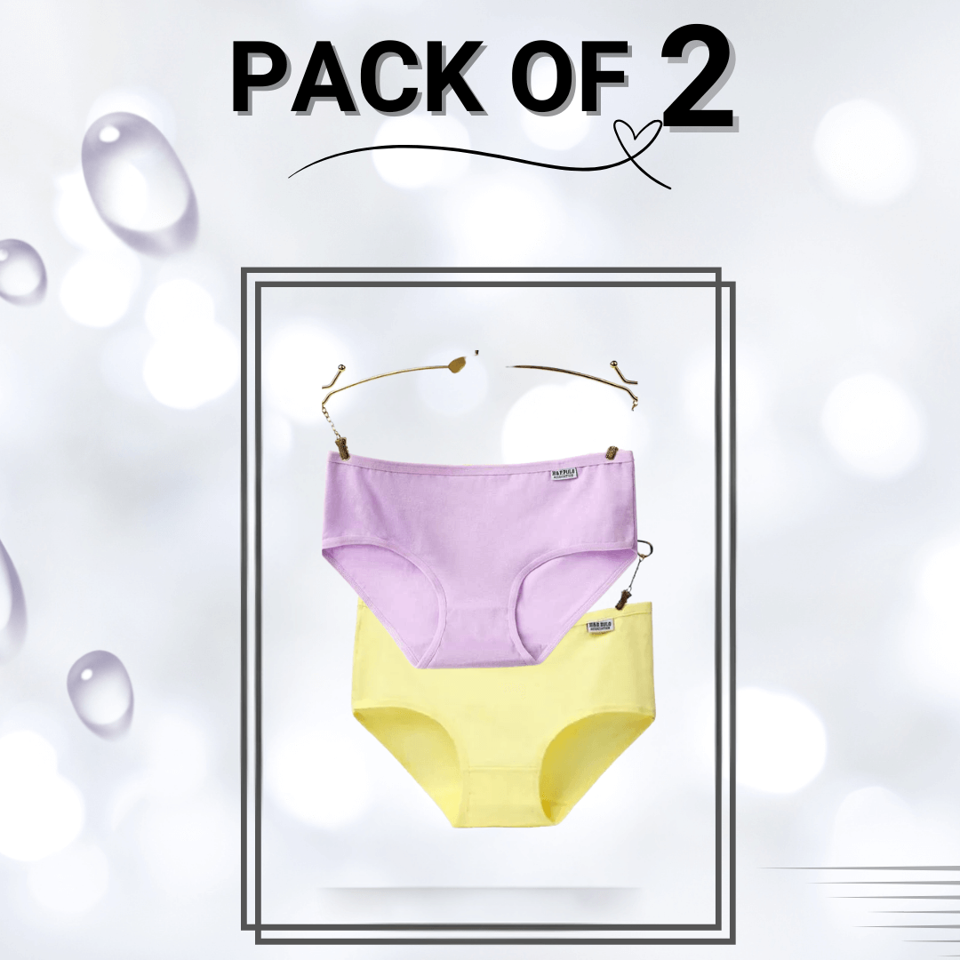 Pack Of 2 EveryDay Panty-Small (Purple, Yellow)
