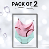 Seamless Panties Pack Of 2  (Light green, Pink)