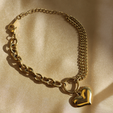 Gold Heart Bracelet