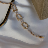 Gilded Lattice Bracelet