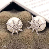 Vintage Round Star Earring