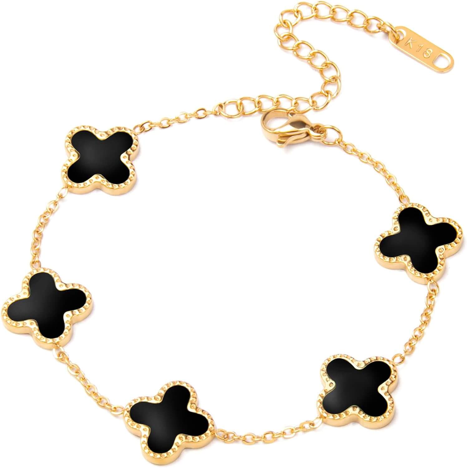 Leaf Clover Charm Bracelets