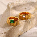 Lorelei Ribbed Dome Ring
