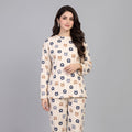 Comfortable Cotton Pajama Set -off white