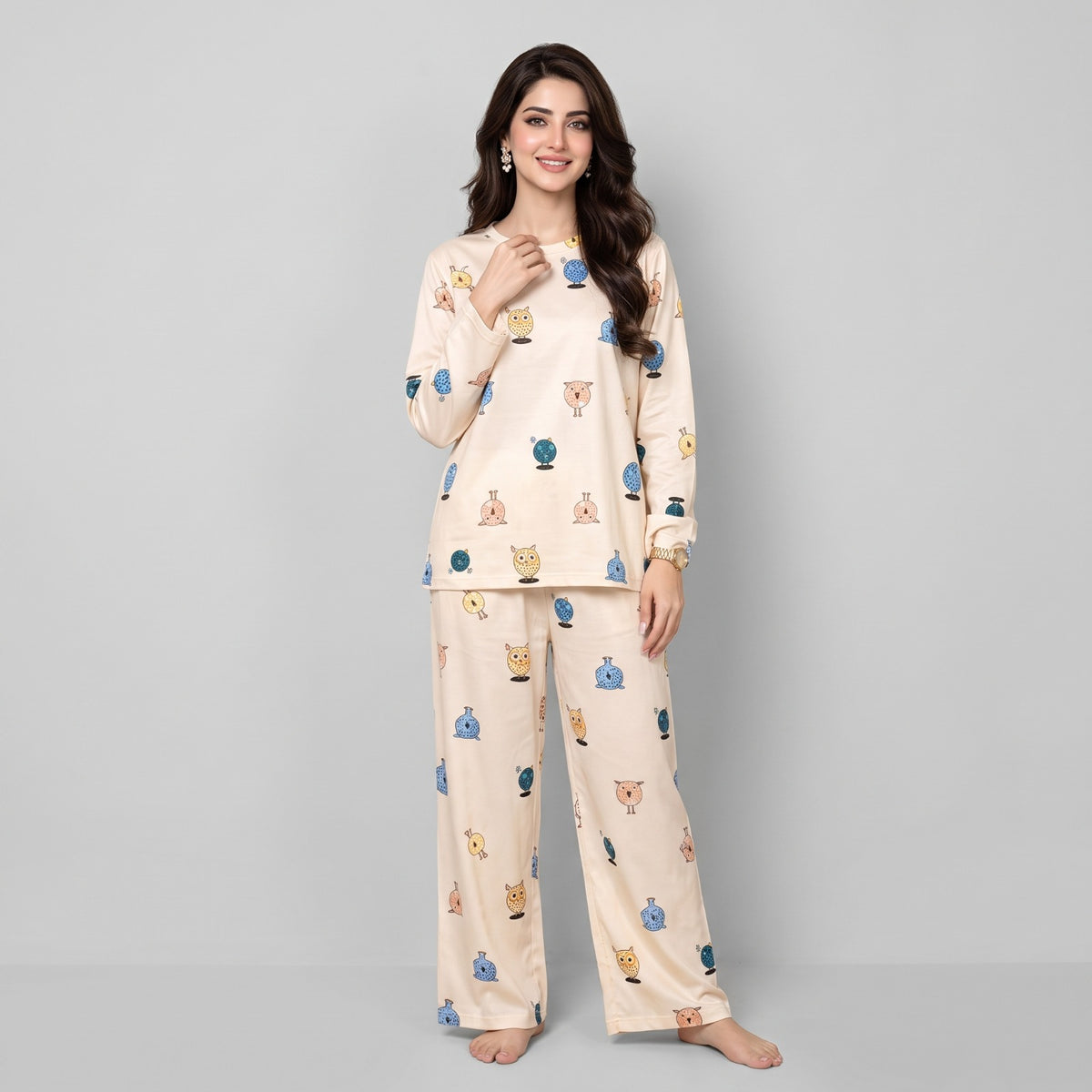 Comfortable Cotton Pajama Set - Pink
